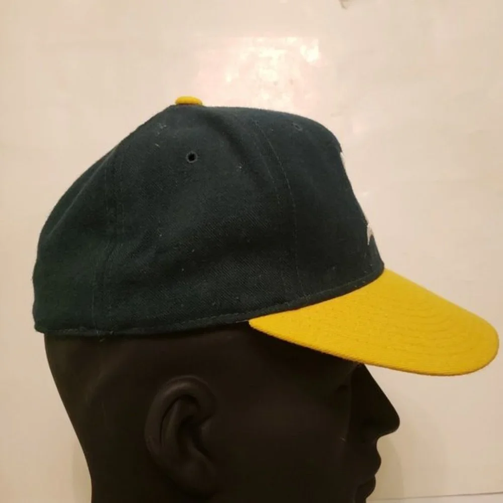 Oakland Athletics A's New Era Diamond Col Fitted Wool Hat MLB Size 7 Made in USA